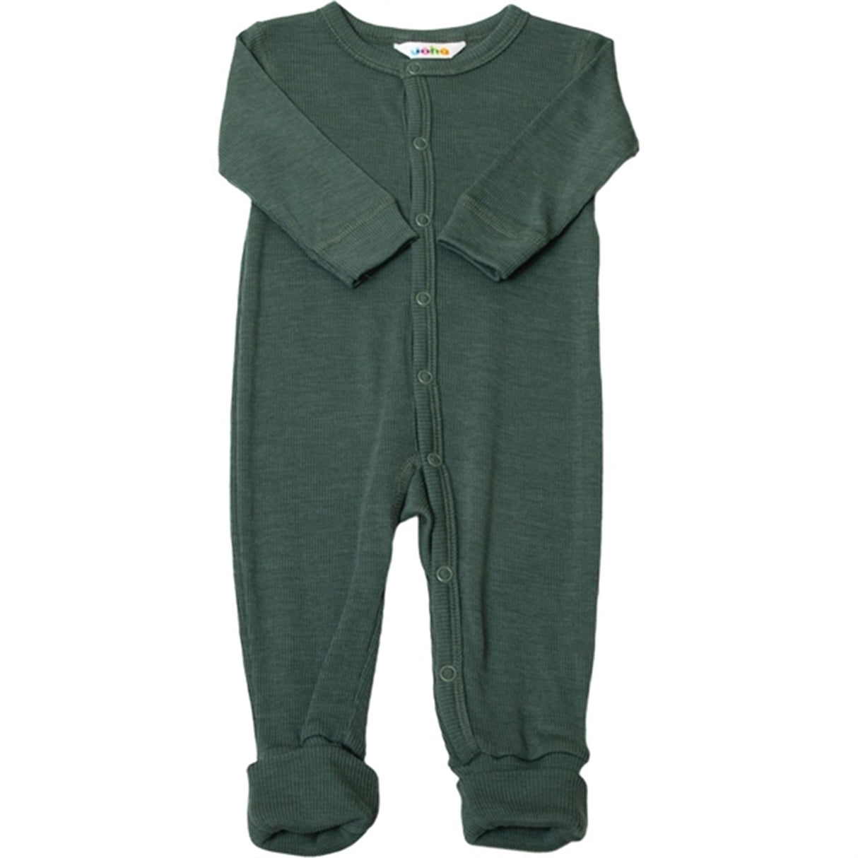 Joha Ull/Silke Dark Green Heldrakt m. 2-i-1 Fot