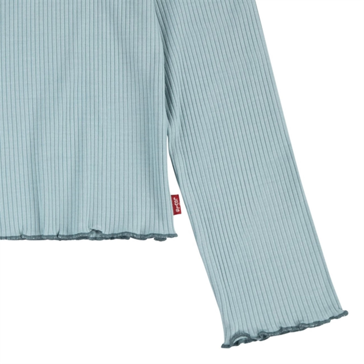 Levi's Scoop Neck Ribbed Genser Aqua Sea Blue 3