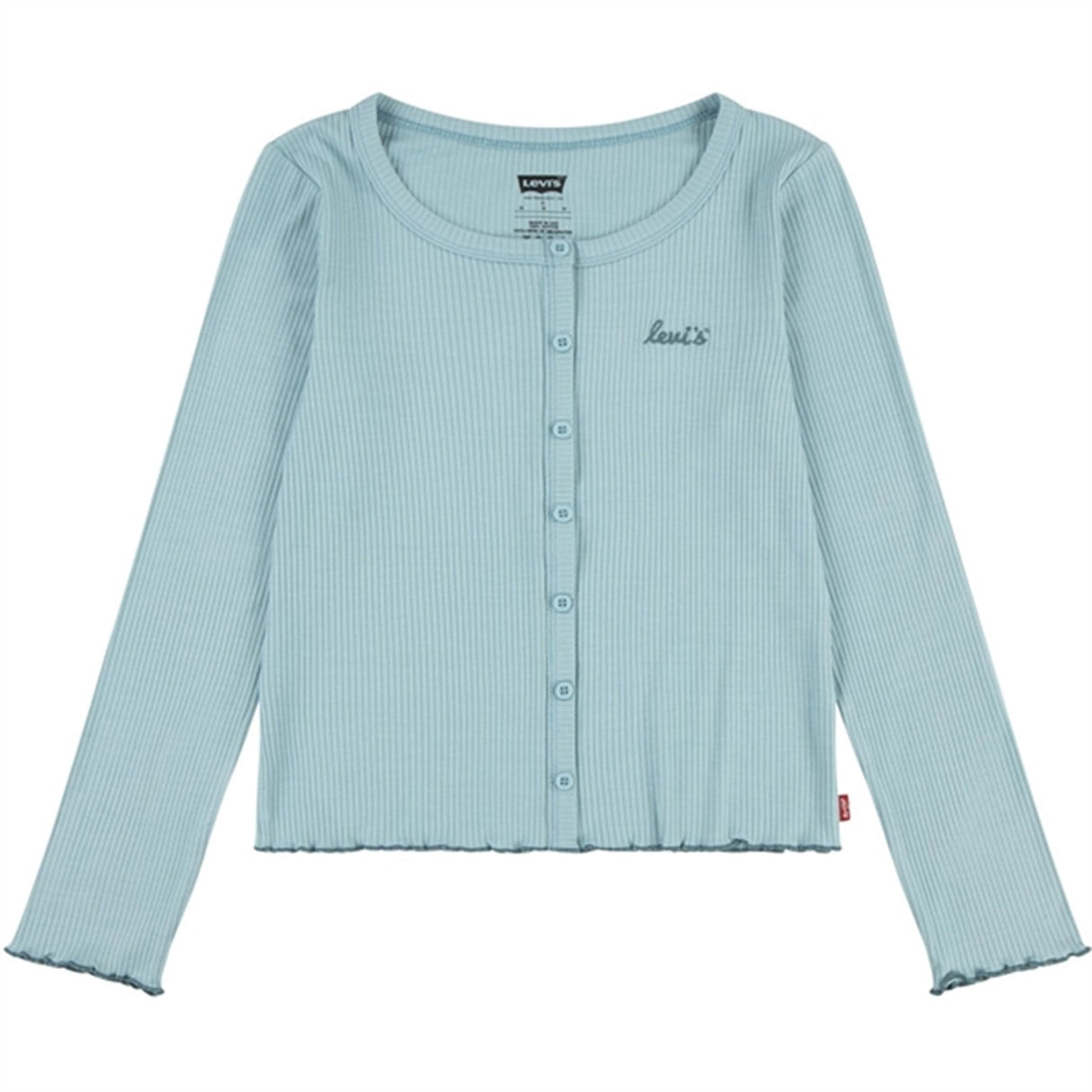 Levi's Scoop Neck Ribbed Genser Aqua Sea Blue