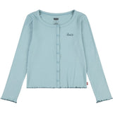 Levi's Scoop Neck Ribbed Genser Aqua Sea Blue