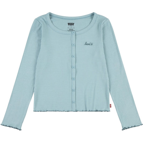 Levi's Scoop Neck Ribbed Genser Aqua Sea Blue