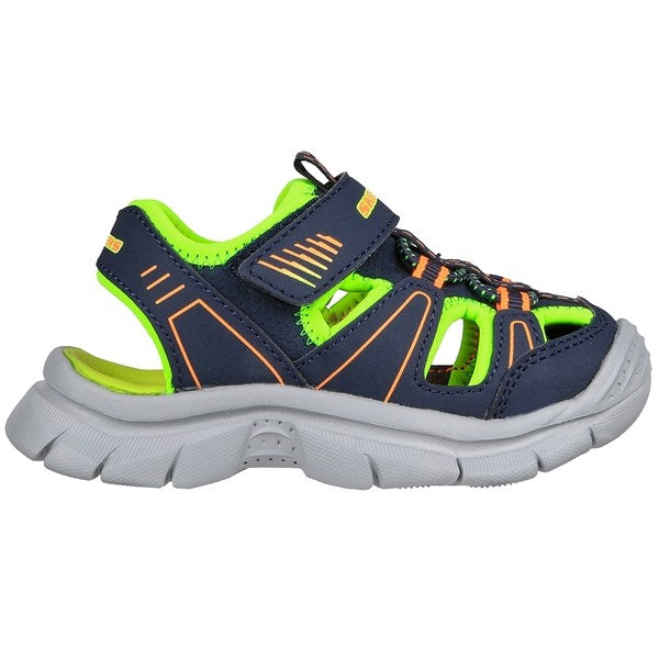 Skechers Relix Letvægts River Sandal Navy Lime 5