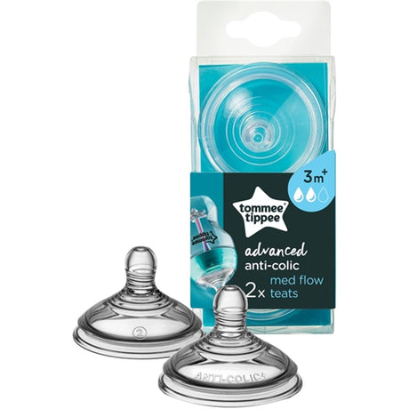 Tommee Tippee Flaskesmokk Anti-Kolikk 3+ mdr (medium) 2 stk.