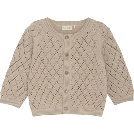 FIXONI Doeskin Strikk Cardigan