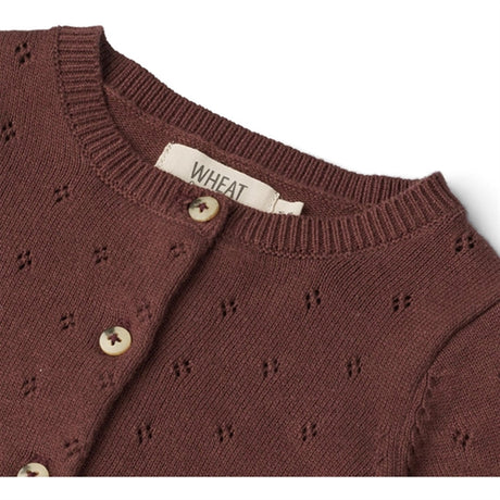 Wheat Aubergine Strikk Cardigan Maia 2