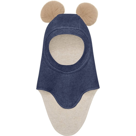 Huttelihut X Luksusbaby Bomull Fleece Elefantlue Navy