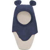 Huttelihut X Luksusbaby Bomull Fleece Elefantlue Navy