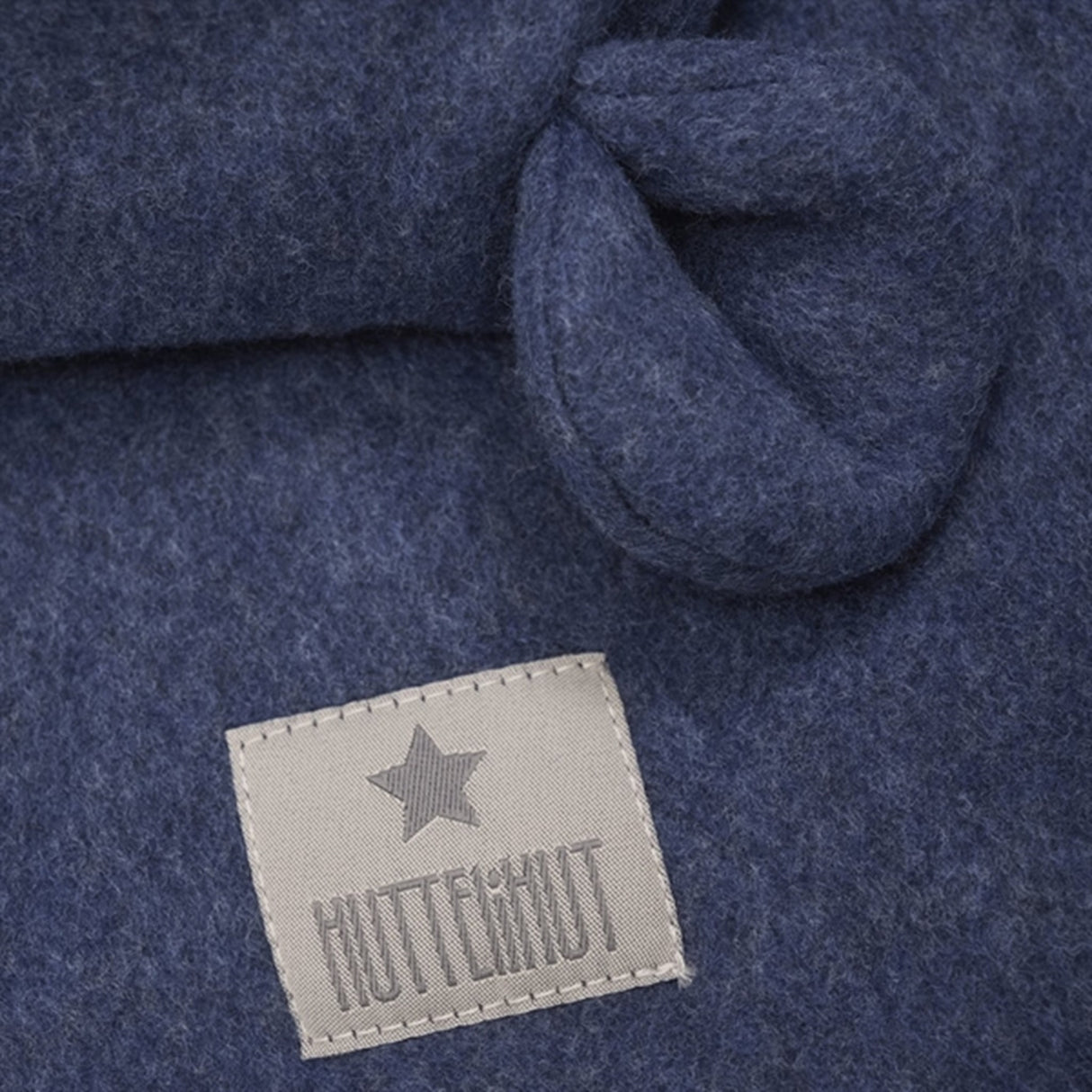 Huttelihut X Luksusbaby Bomull Fleece Elefantlue Navy