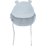 Huttelihut Muslin Celestial Blue Sommerhat m. Ører