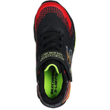 Skechers S-Lights Flex Glow Bolt Black Red 6