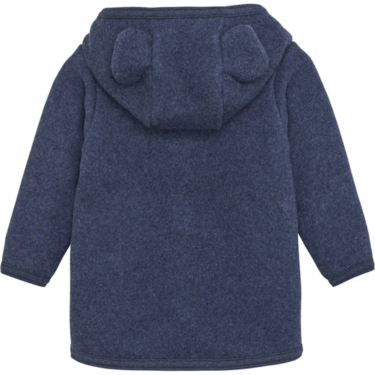 Huttelihut Jakke Ører Bomull Fleece Navy Melange 3