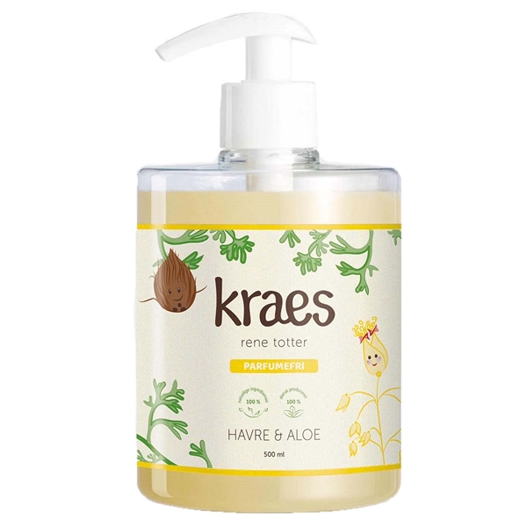 Kraes Rene Totter Havre/Aloe Shampoo Parfumefri 500 ml