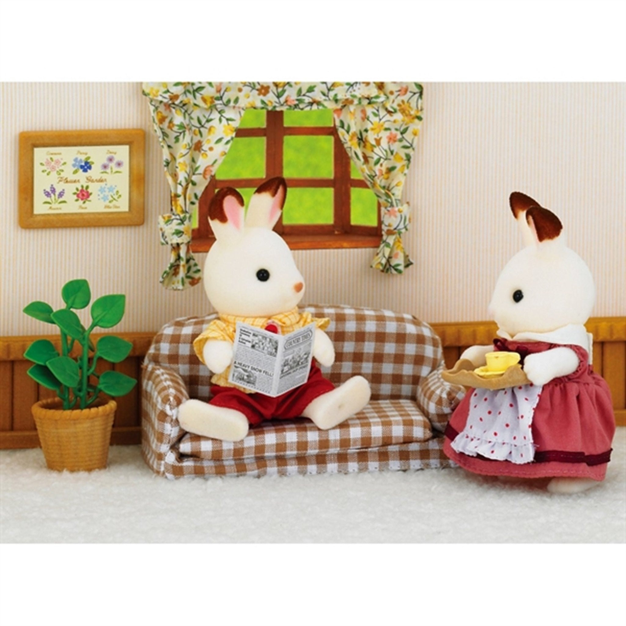 Sylvanian Families® Sett Med Far Chocolate Bunny (Sofa) 2