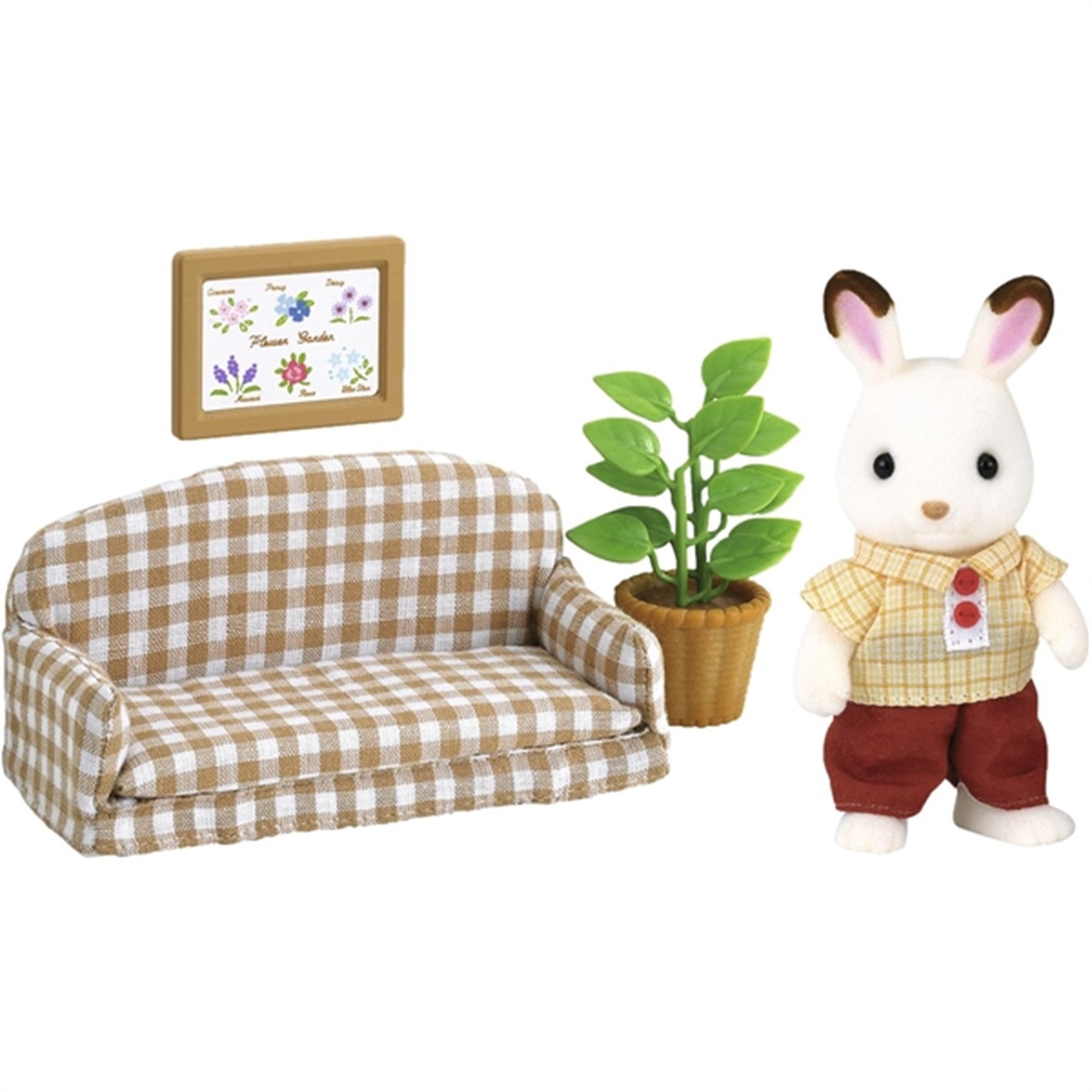 Sylvanian Families® Sett Med Far Chocolate Bunny (Sofa) 3