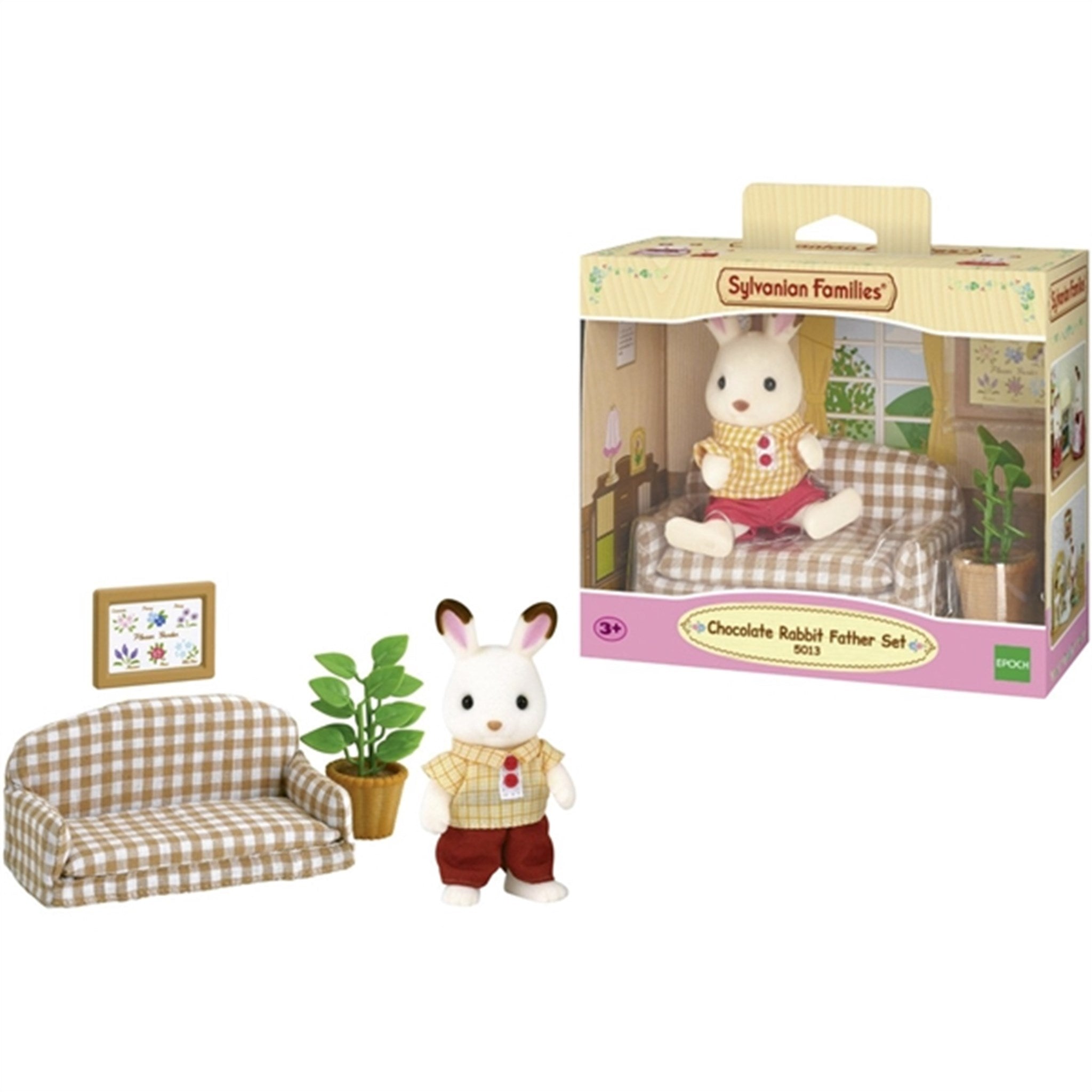 Sylvanian Families® Sett Med Far Chocolate Bunny (Sofa) 4