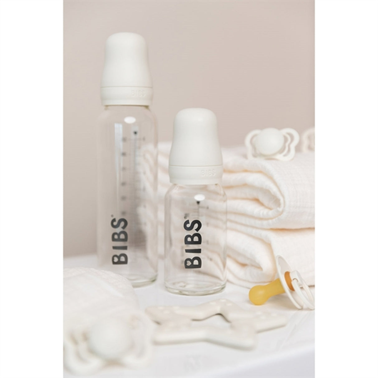 Bibs Sutteflaske Complete Set Ivory 225 ml 5