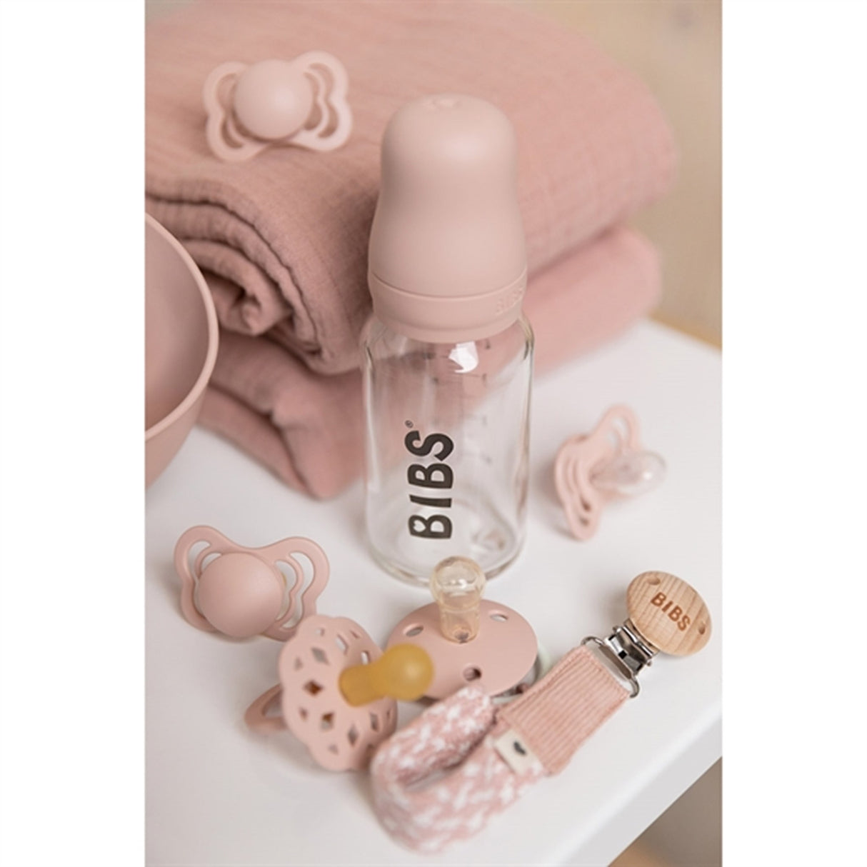 Bibs Sutteflaske Complete Set Blush 110 ml 5