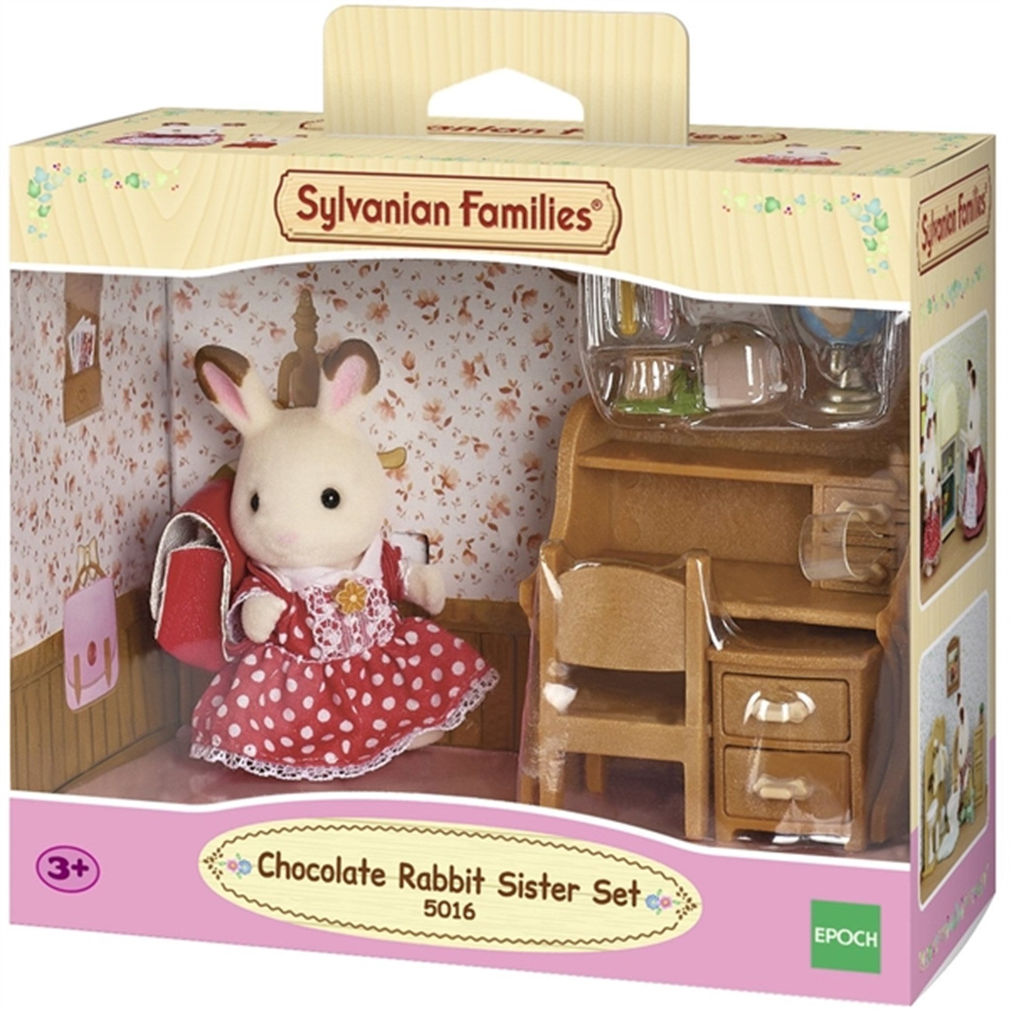 Sylvanian Families® Sett Med Sister Chocolate Bunny (Skrivebord)