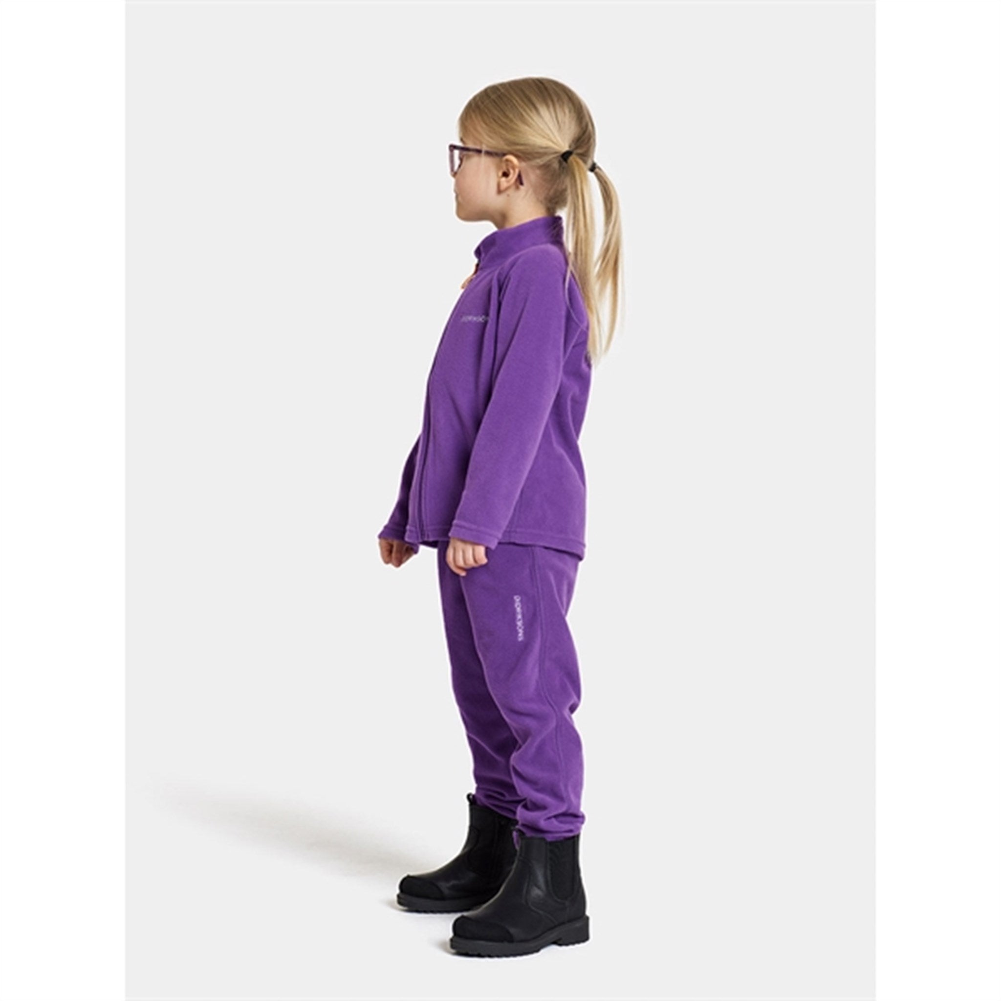 Didriksons Disco Purple Monte Kids Fleece Bukser 6