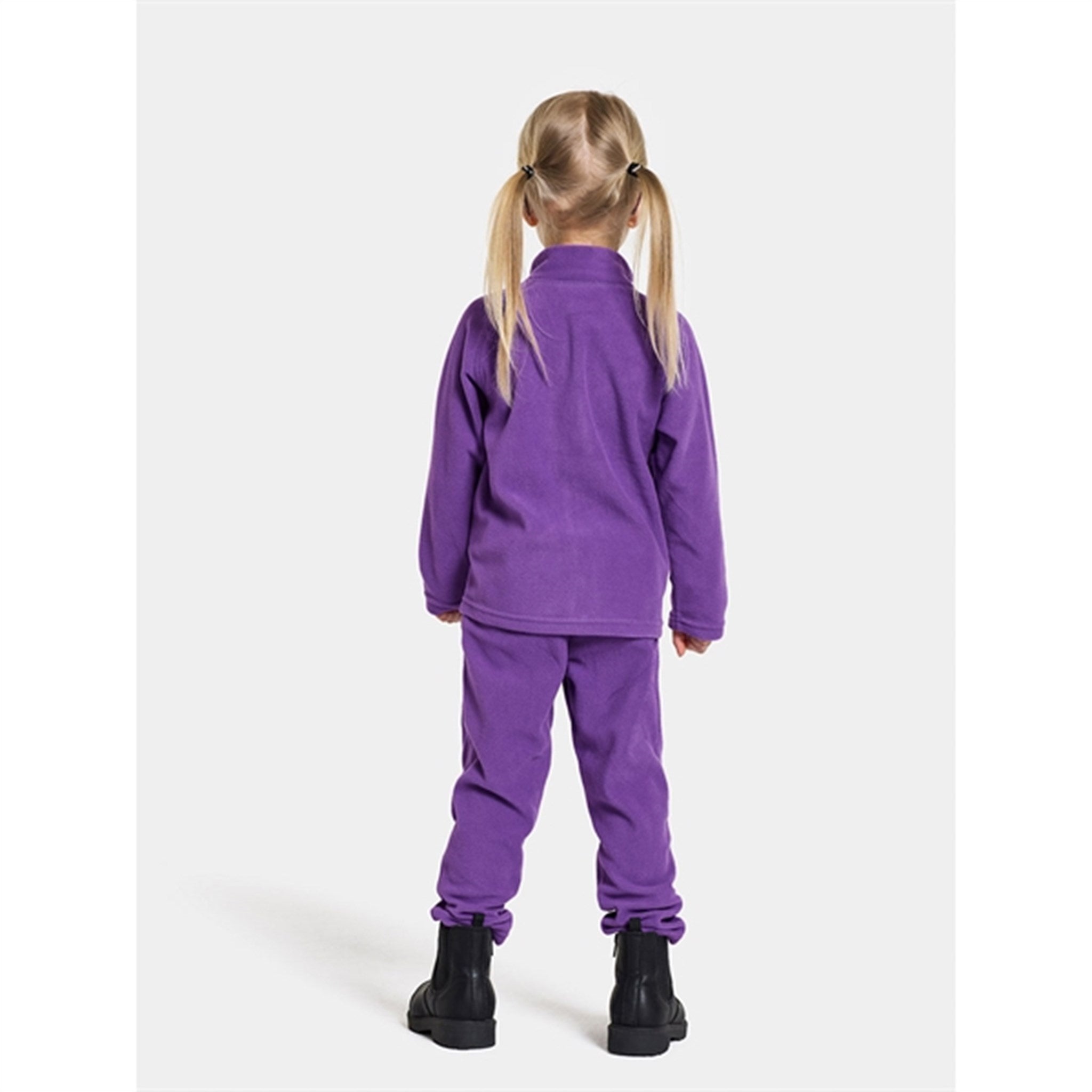 Didriksons Disco Purple Monte Kids Fleece Bukser 5
