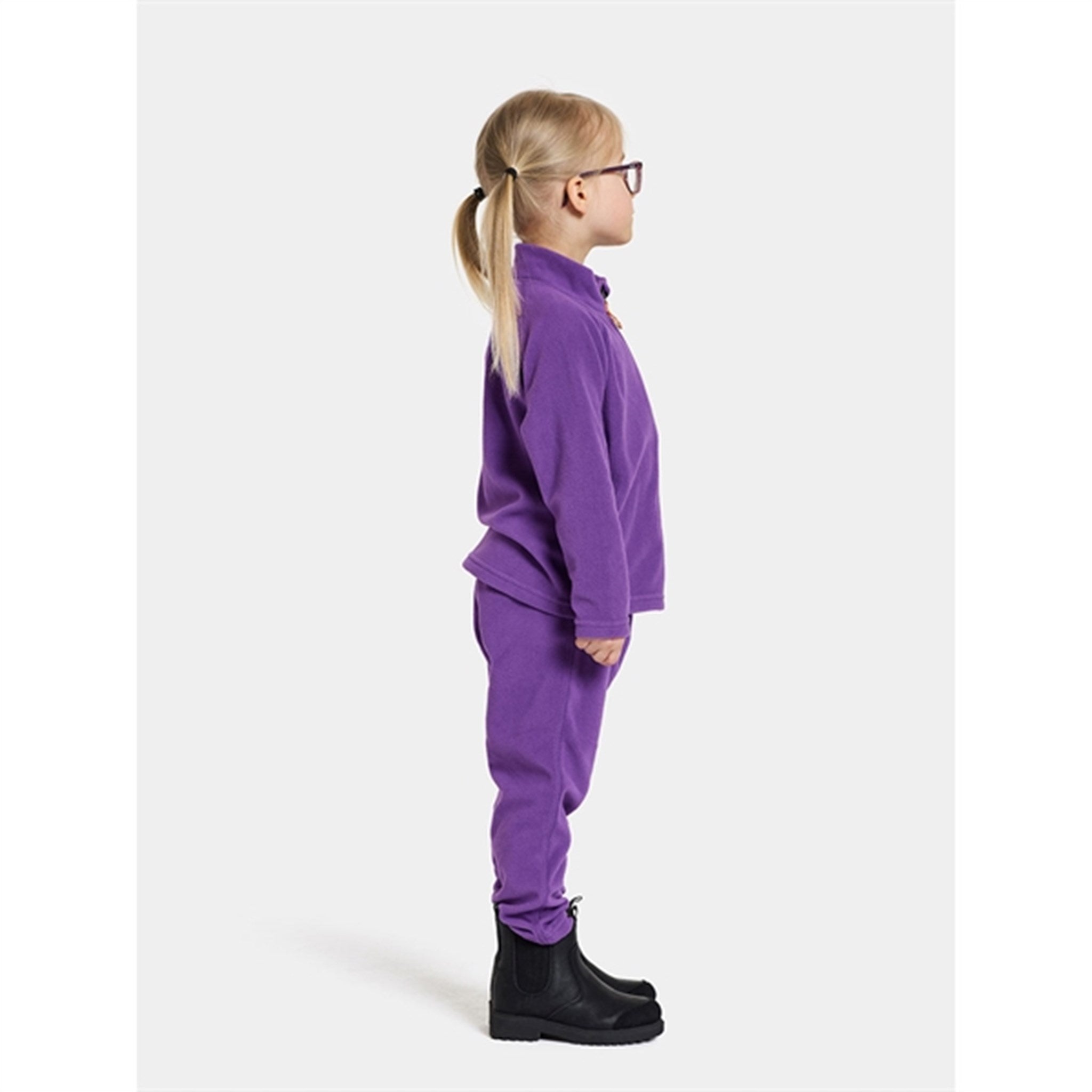 Didriksons Disco Purple Monte Kids Fleece Bukser 4