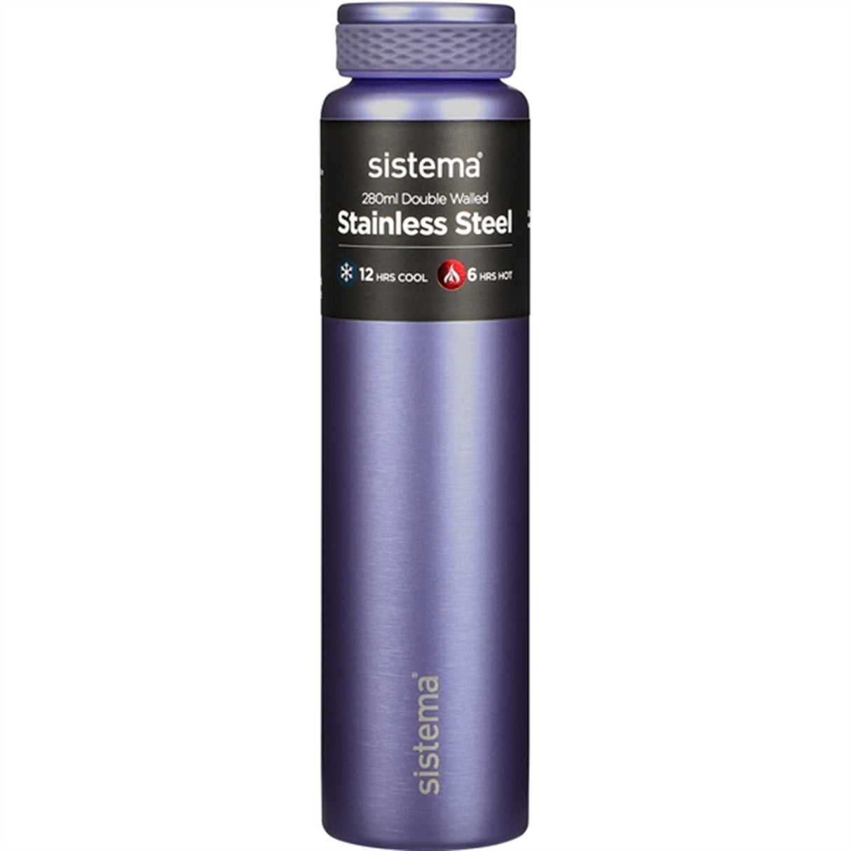 Sistema Stainless Steel Drikkeflaske 280 ml Lilla