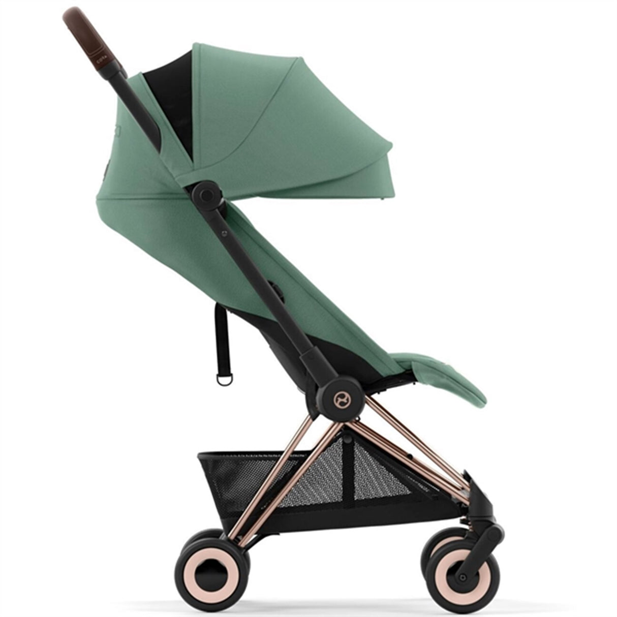 Cybex Coya Barnevogn Rosegold Leaf Green 5