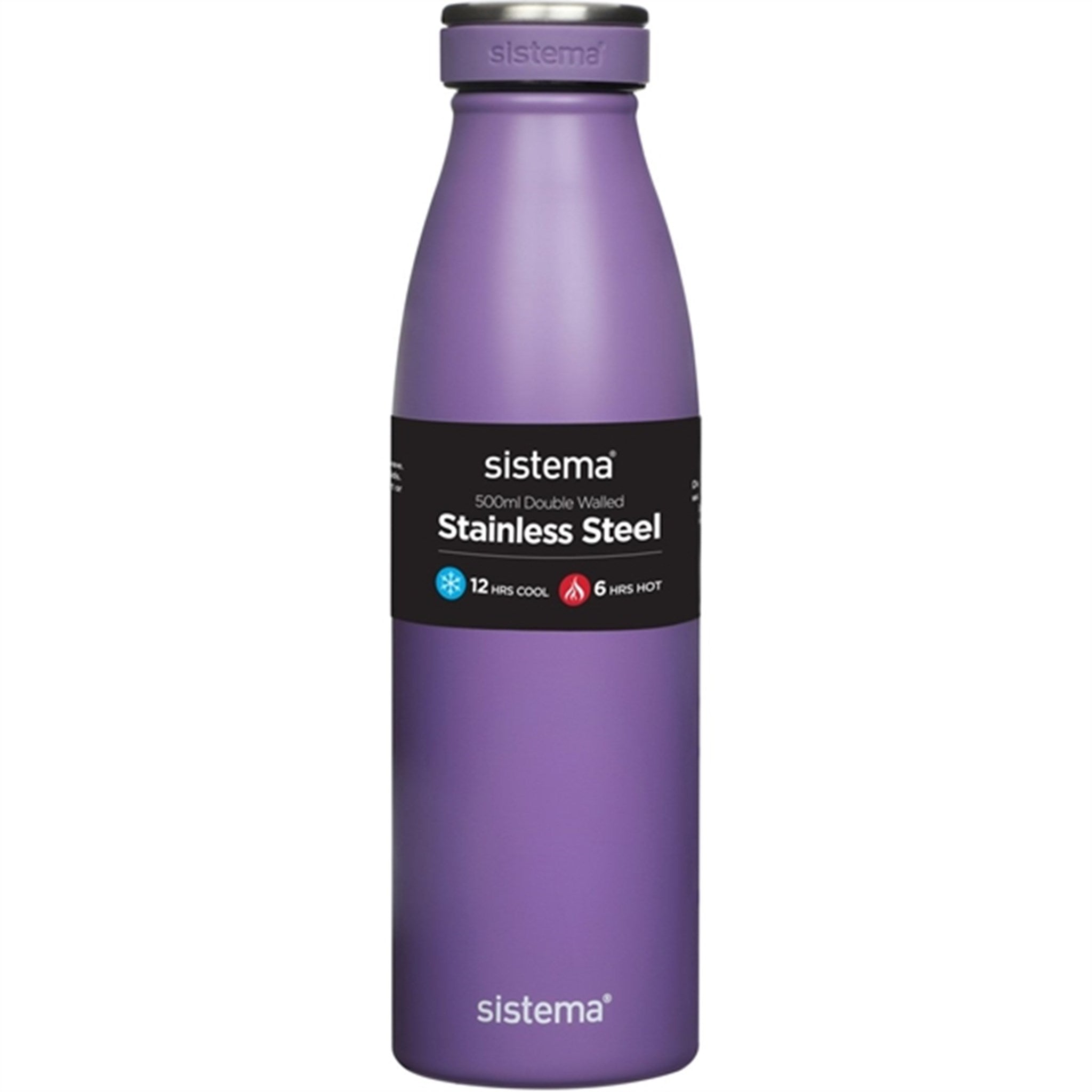 Sistema Stainless Steel Drikkeflaske 500 ml Misty Purple