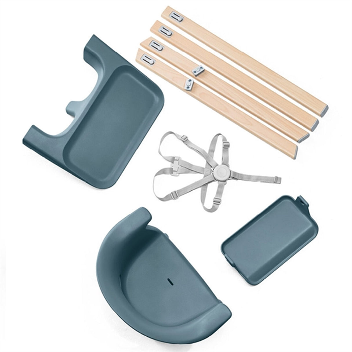 Stokke® Clikk™ Høy Stol Fjord Blue 7
