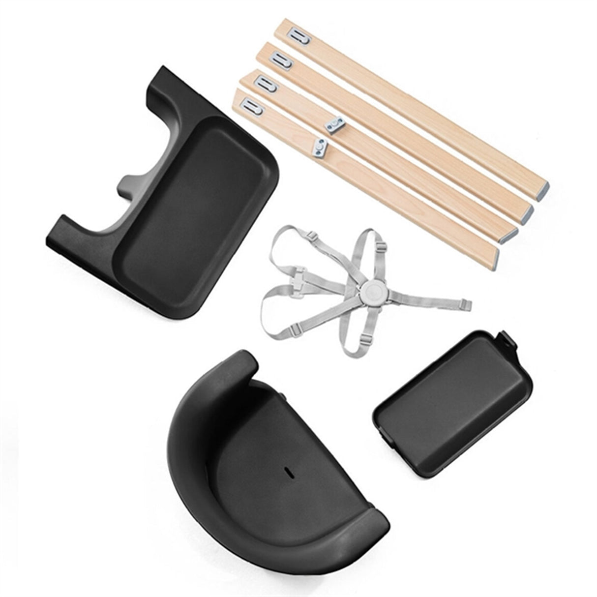 Stokke® Clikk™ Høy Stol Black Natural