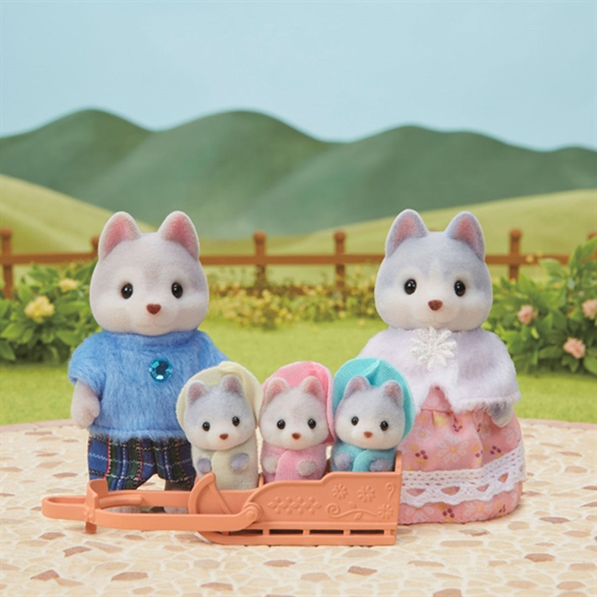Sylvanian Families® Husky-familien