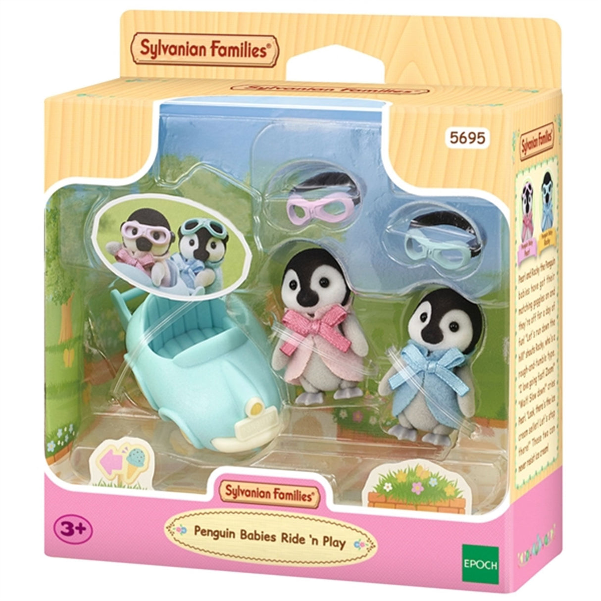 Sylvanian Families® Baby Penguins Sykkel og Lekesett