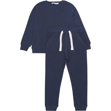 Minymo Dark Navy Sweat Sett 2-pakning