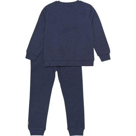 Minymo Dark Navy Sweat Sett 2-pakning