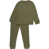 Minymo Dark Olive Sweat Sett 2-pakning NOOS