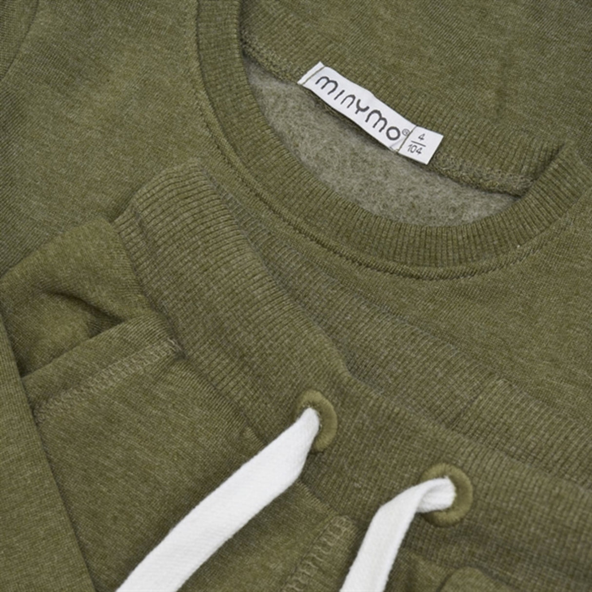 Minymo Dark Olive Sweat Sett 2-pakning NOOS