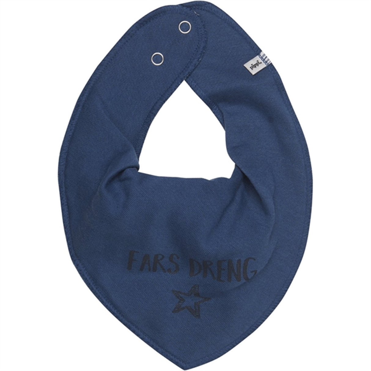 Pippi Bandana Smekke m. Tekst Dark Denim