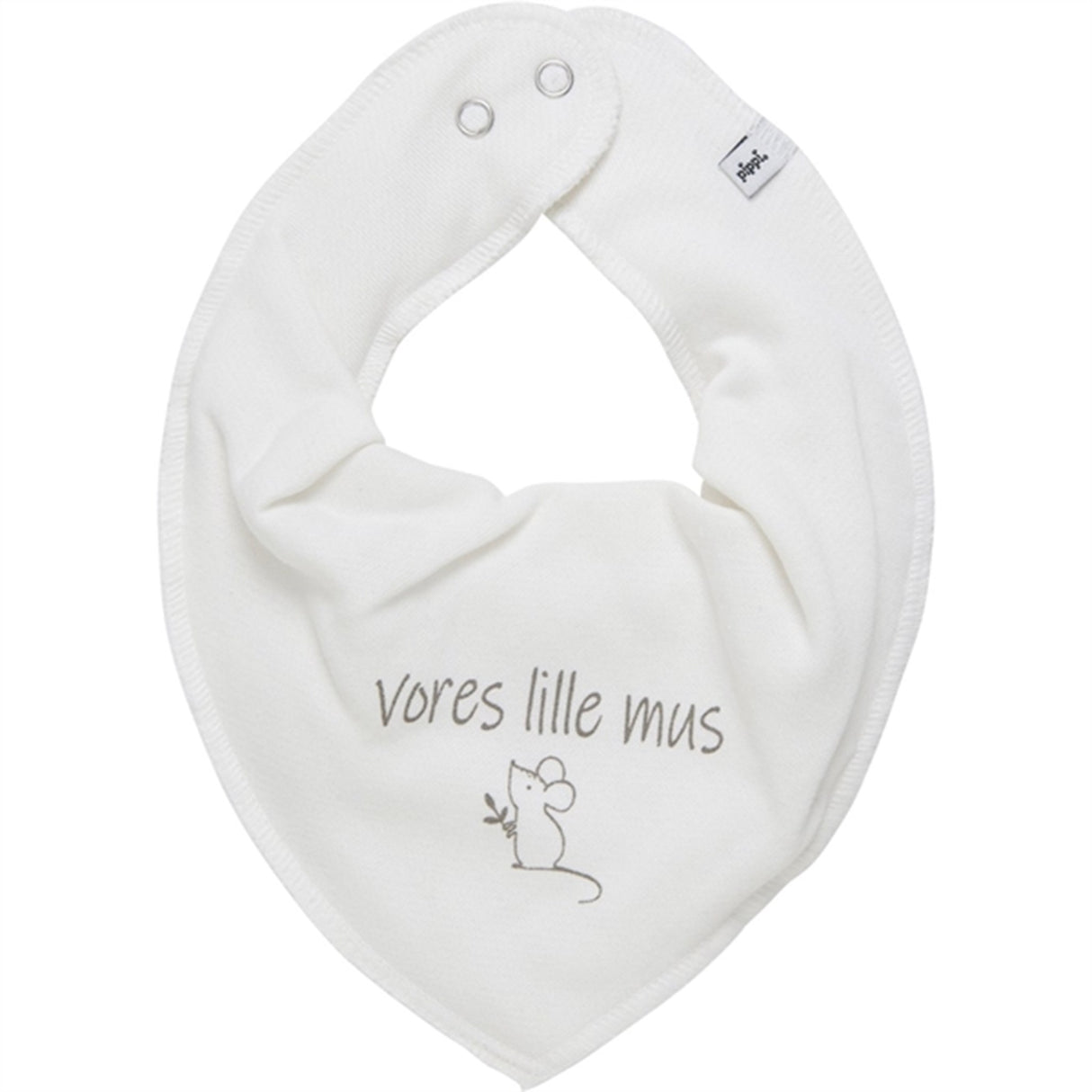 Pippi Bandana Smekke m. Tekst Marshmallow White