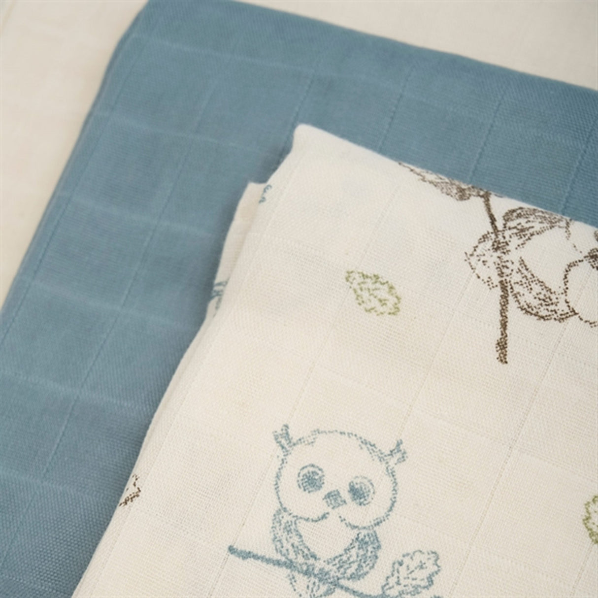 Pippi Økologiske Stoll Bleier 3-pakning Metal Mint