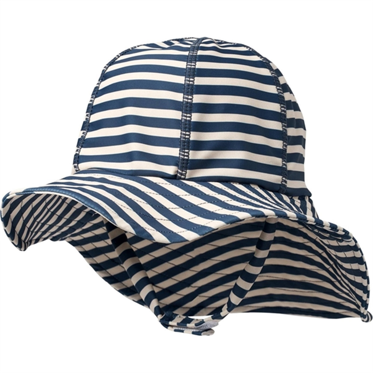 Wheat Indigo Stripe UV Solhatt