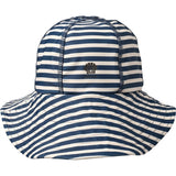 Wheat Indigo Stripe UV Solhatt 2