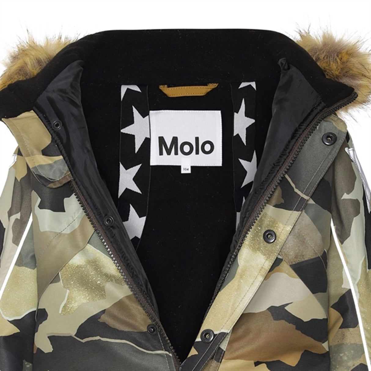 Molo Dress Autumn Camo Polaris Fur 2