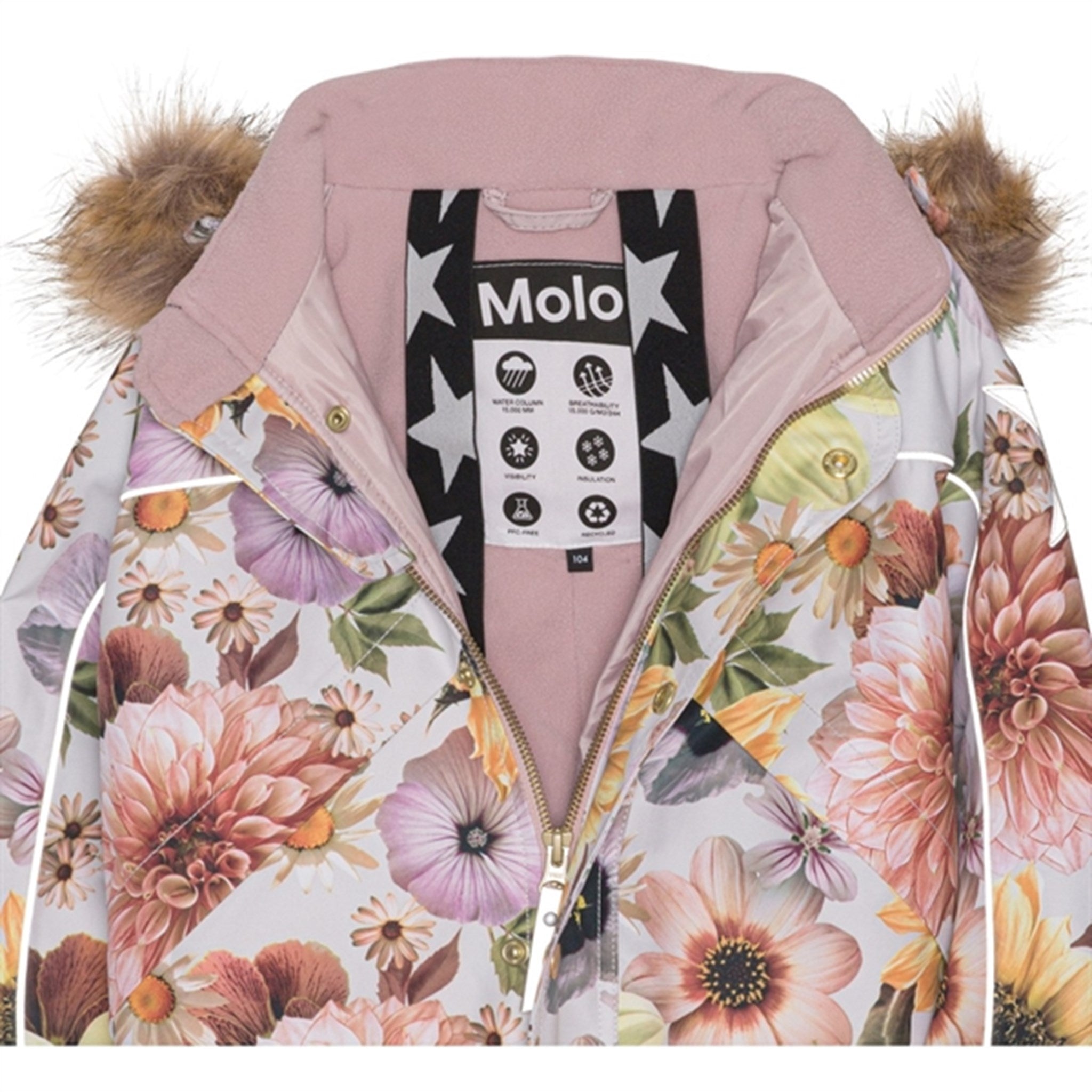 Molo Retro Flowers Polaris Fur Junior Dress 6