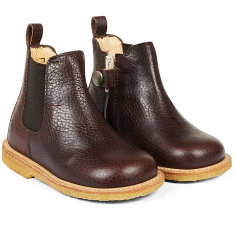 Angulus Begynner Chelsea Støvel Dark Brown/Brown