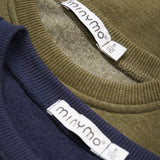 Minymo Dark Olive Collegegenser 2-pakning NOOS