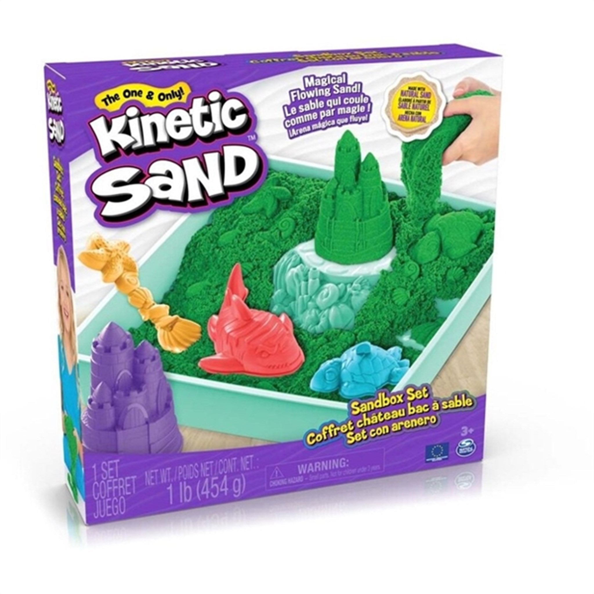 Kinetic Sand Sandbox Grønn