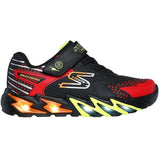 Skechers S-Lights Flex Glow Bolt Black Red