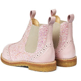 Angulus Chelsea Støvlet M. Elastik Rosa/Rosa Glitter/Beige 3