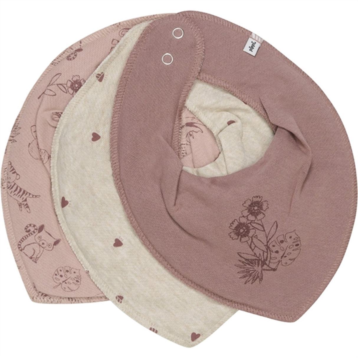 Pippi Bandana Smekke 3-pakning Burlwood