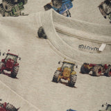 Minymo Beige Melange Bluse NOOS